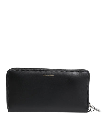 Dolce & Gabbana Black Blue Exotic Leather Embossed Continental Wallet – par Dolce & Gabbana | Disponible sur Sandy Store ByNet