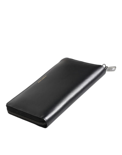 Dolce & Gabbana Black Blue Exotic Leather Embossed Continental Wallet - Sandy Store ByNet