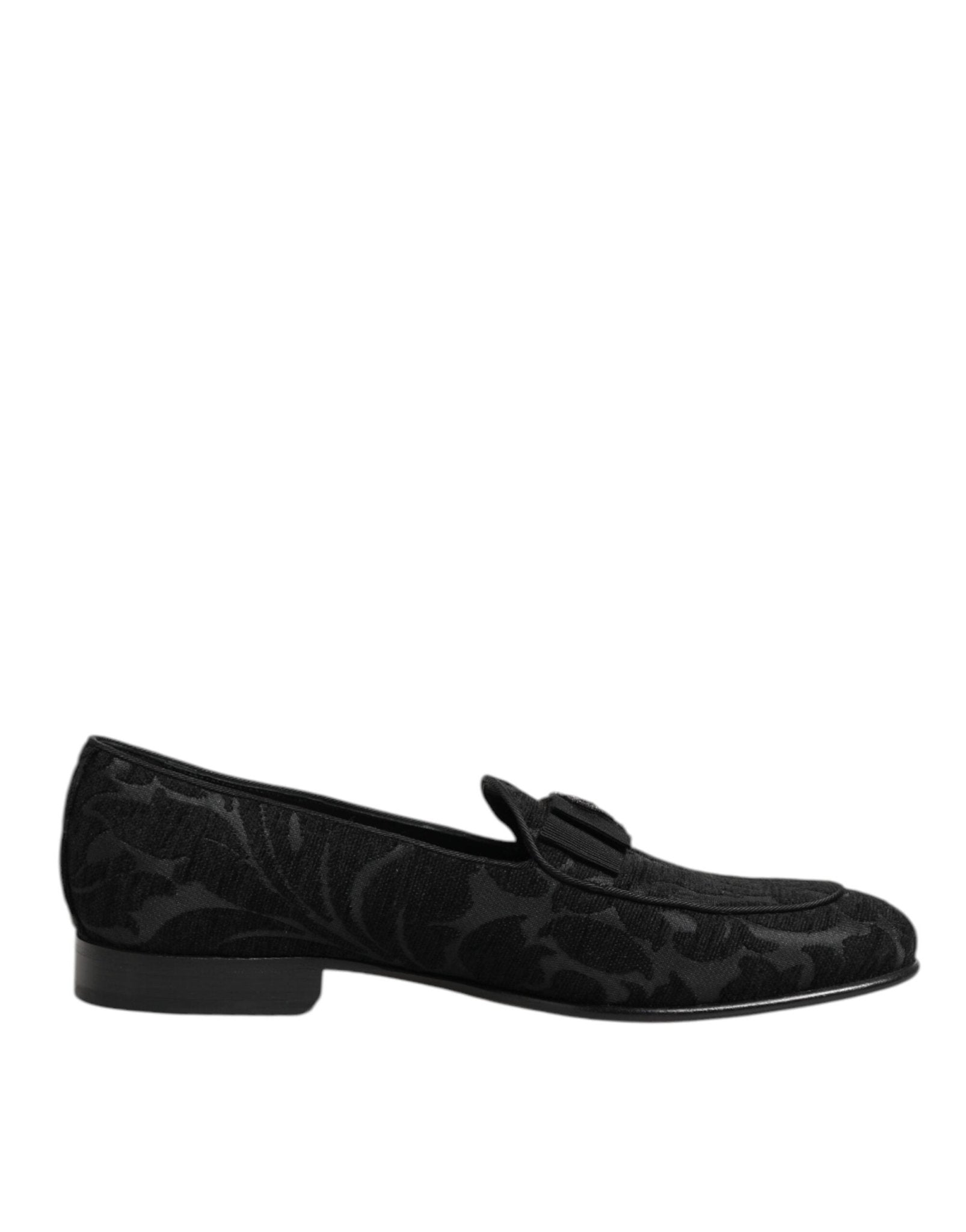 Dolce & Gabbana Black Brocade Crown Loafers Dress Shoes – EU40/US7 par Dolce & Gabbana | Disponible sur Sandy Store ByNet