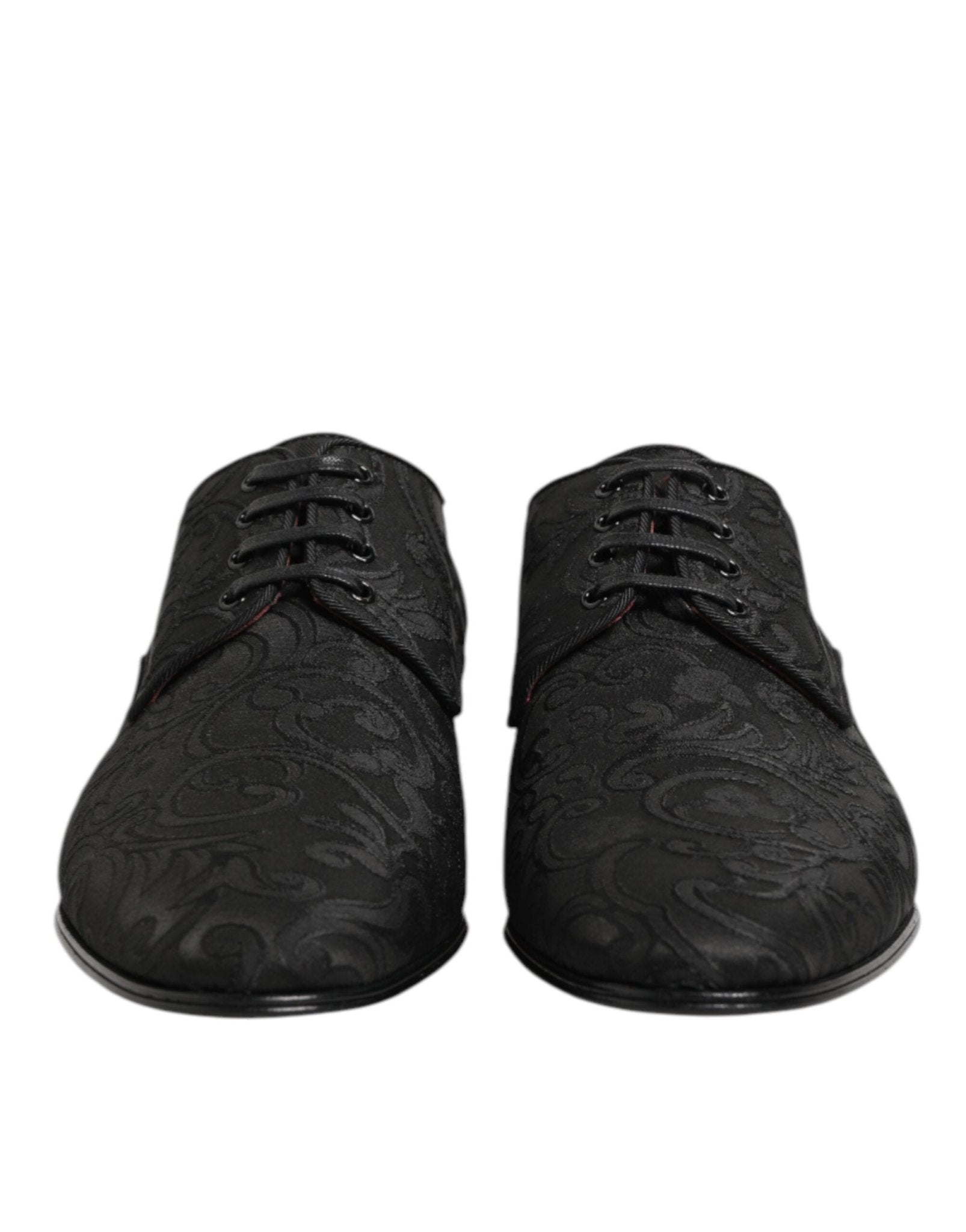 Dolce & Gabbana Black Brocade Lace Up Derby Men Dress Shoes – EU 39 | US 6 par Dolce & Gabbana | Disponible sur Sandy Store ByNet