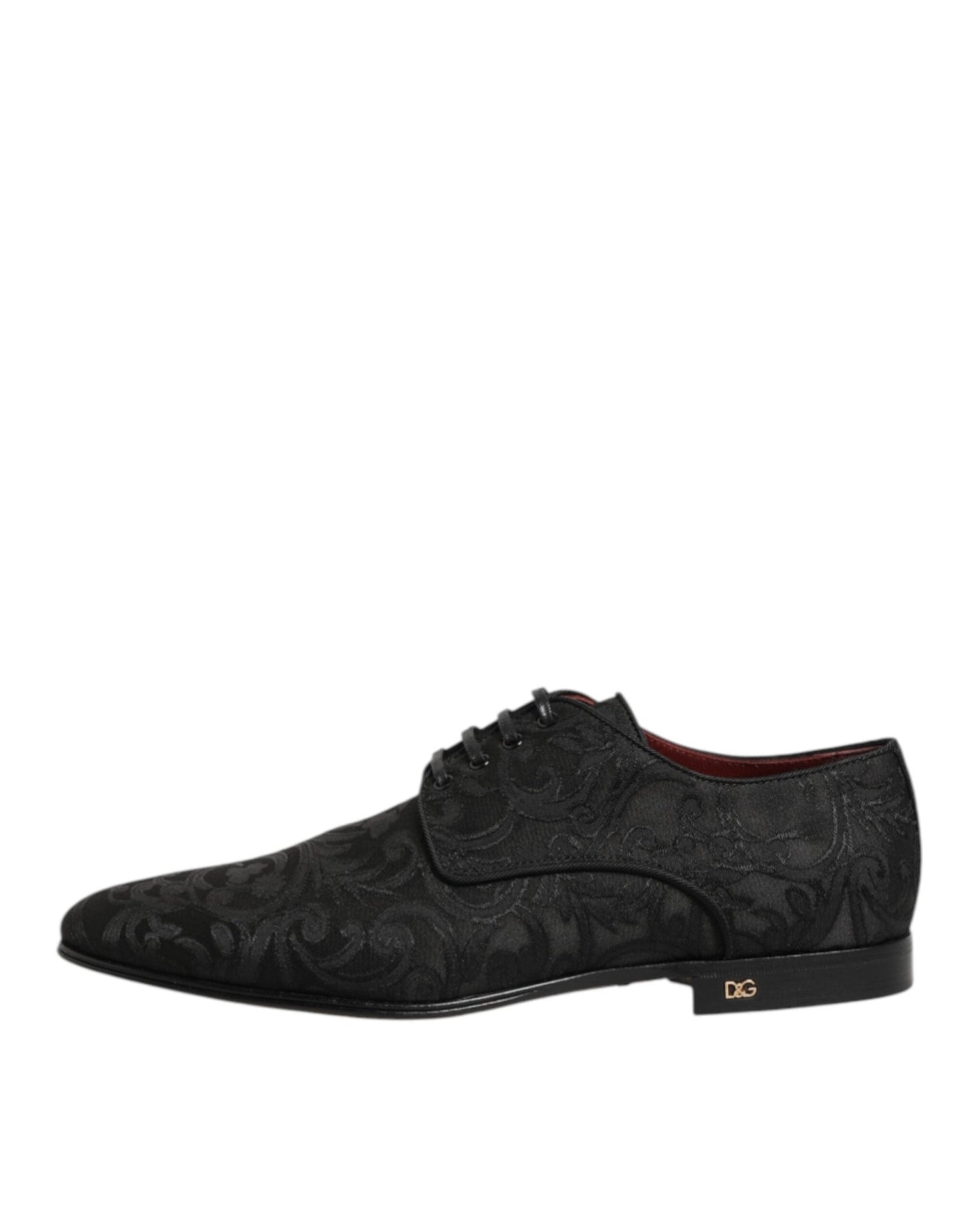 Dolce & Gabbana Black Brocade Lace Up Derby Men Dress Shoes – EU 39 | US 6 par Dolce & Gabbana | Disponible sur Sandy Store ByNet