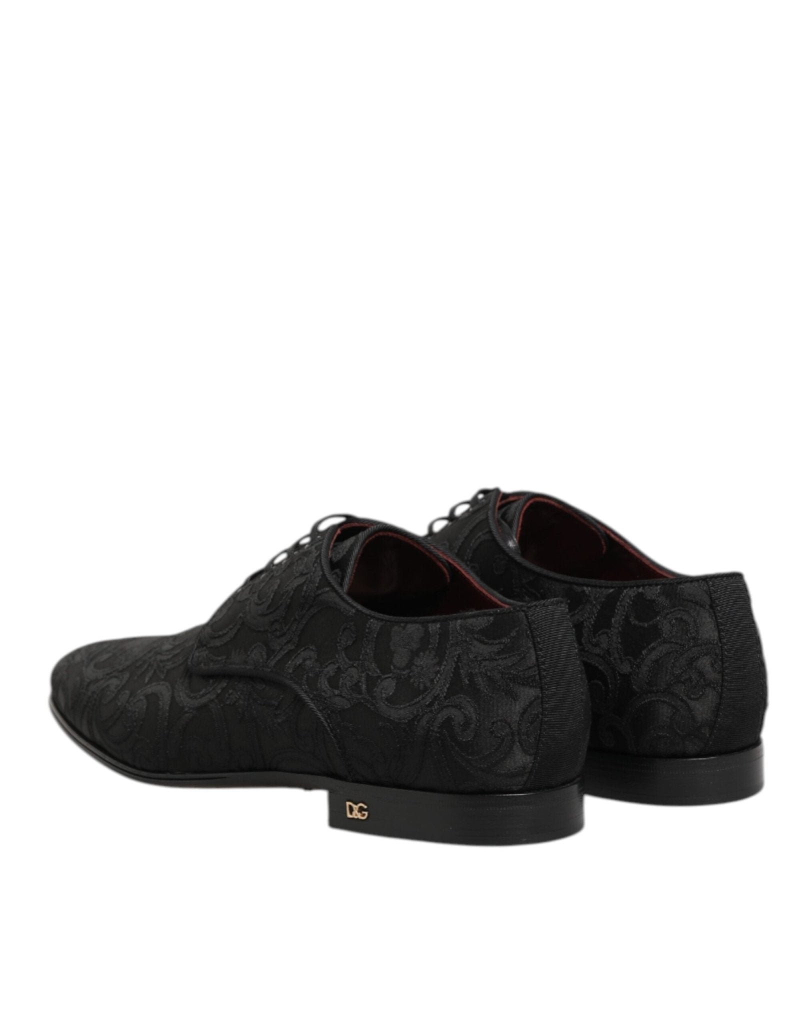 Dolce & Gabbana Black Brocade Lace Up Derby Men Dress Shoes – EU 39 | US 6 par Dolce & Gabbana | Disponible sur Sandy Store ByNet