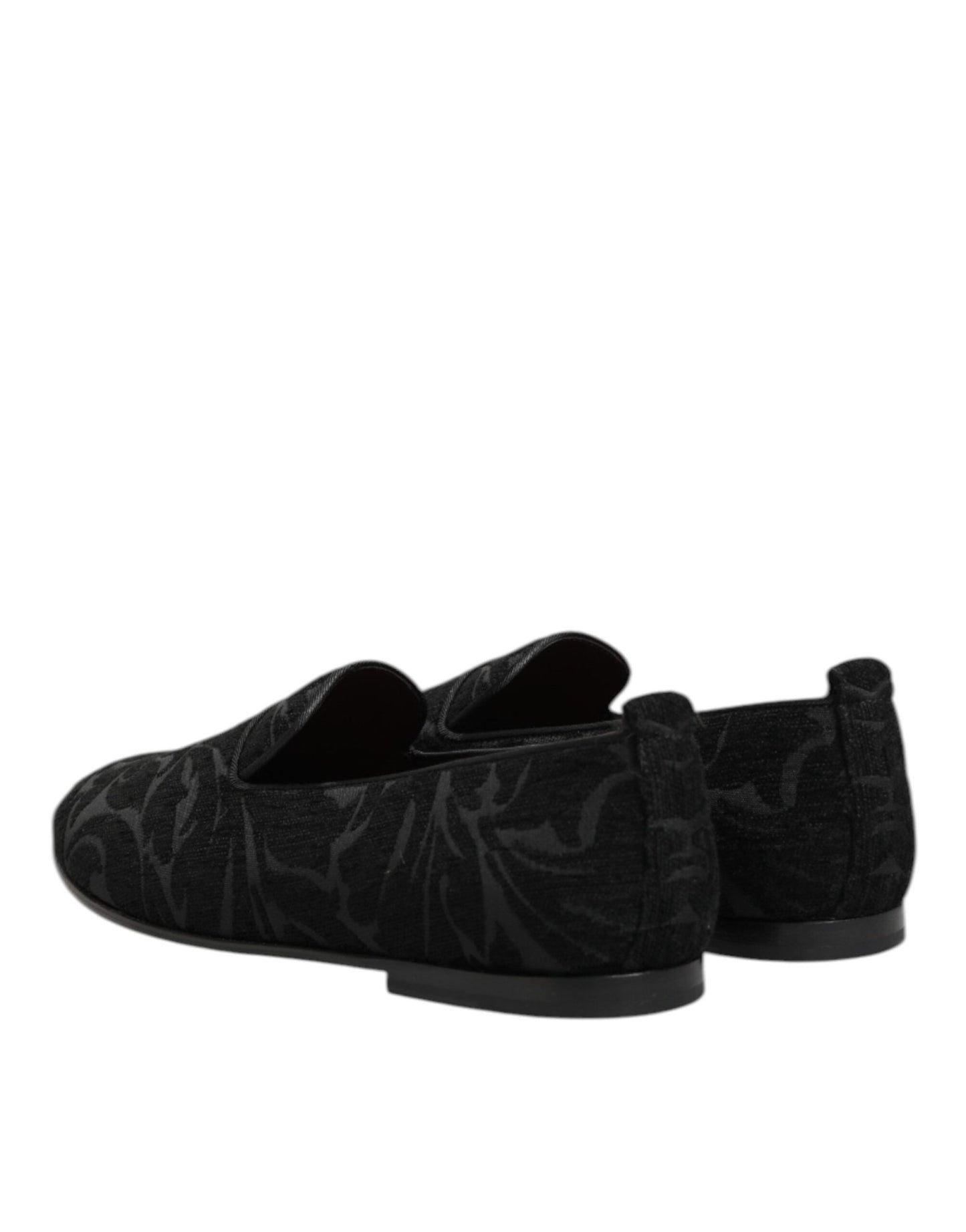 Dolce & Gabbana Black Brocade Loafers Slip On Men Dress Shoes – EU40/US7 par Dolce & Gabbana | Disponible sur Sandy Store ByNet