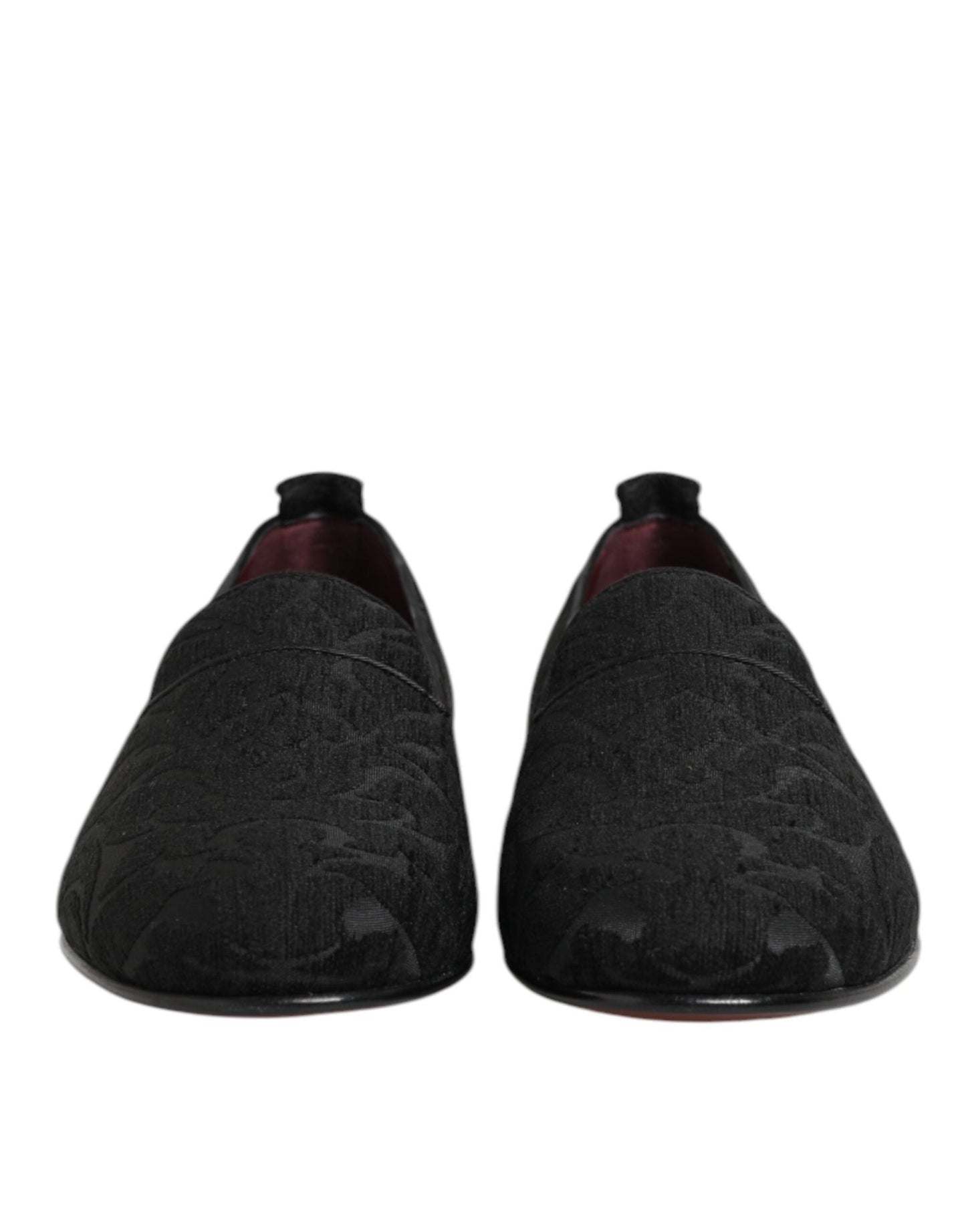 Dolce & Gabbana Black Brocade Loafers Slip On Men Dress Shoes – EU40/US7 par Dolce & Gabbana | Disponible sur Sandy Store ByNet
