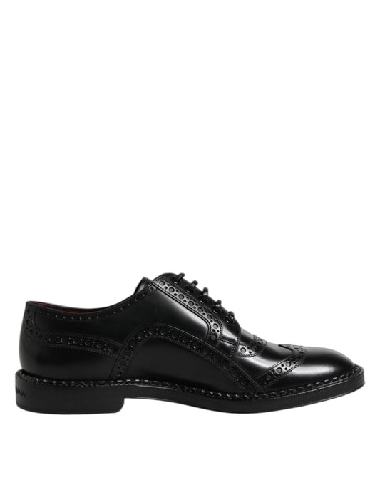 Dolce & Gabbana Black Calf Leather Derby Formal Dress Shoes – EU41.5/US8.5 par Dolce & Gabbana | Disponible sur Sandy Store ByNet