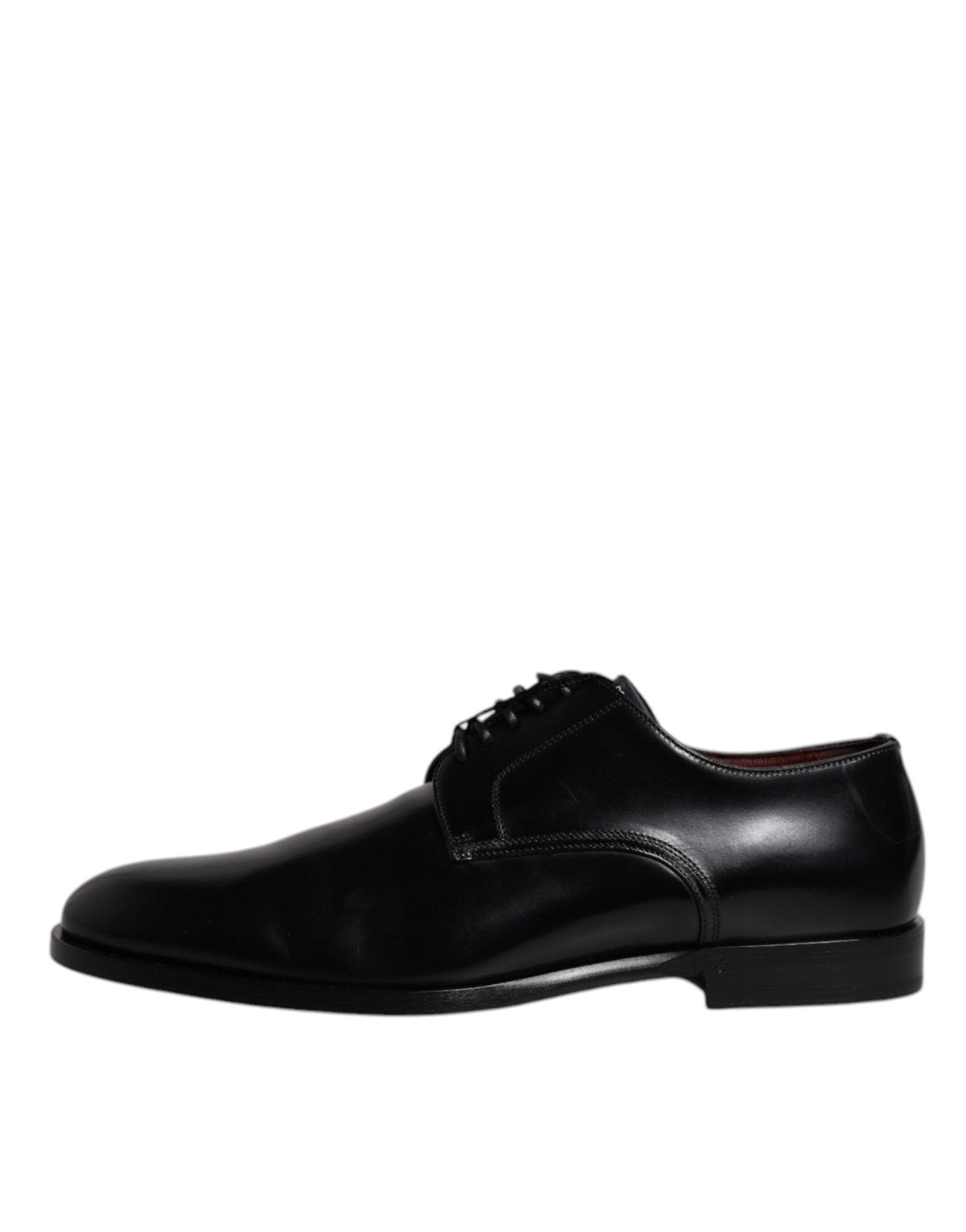 Dolce & Gabbana Black Calfskin Leather Derby Lace Up Formal Dress Shoes - Sandy Store ByNet