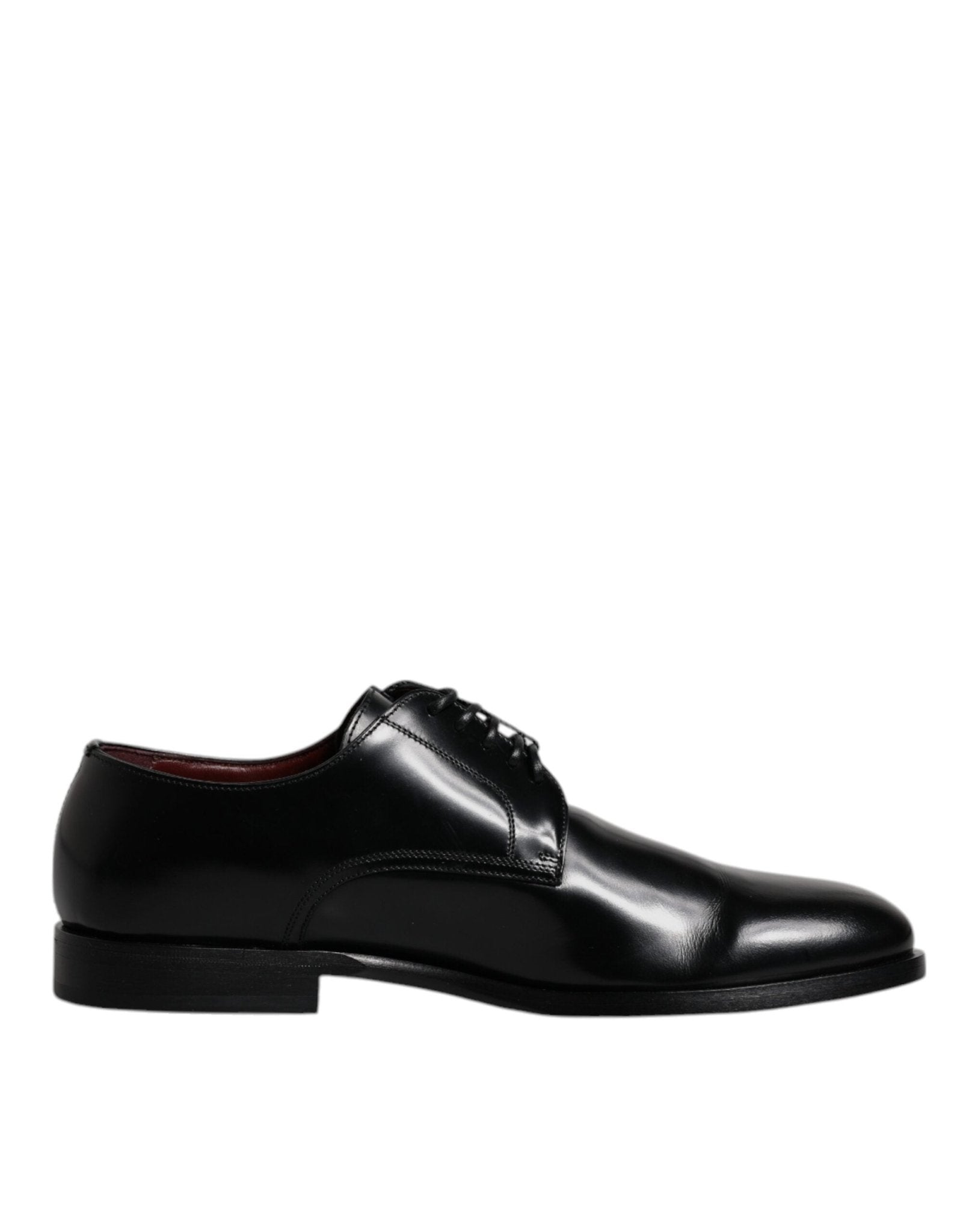 Dolce & Gabbana Black Calfskin Leather Derby Lace Up Formal Dress Shoes - Sandy Store ByNet