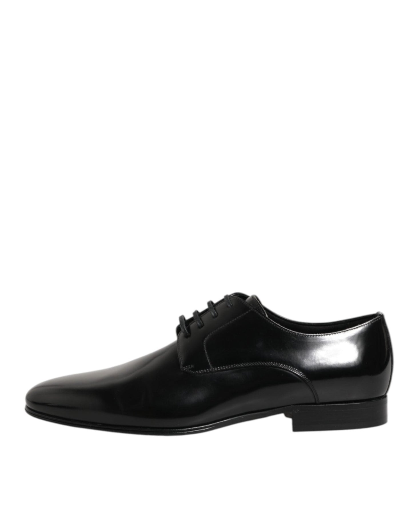 Dolce & Gabbana Black Calfskin Leather Derby Men Dress Shoes – EU 42 | US 9 par Dolce & Gabbana | Disponible sur Sandy Store ByNet