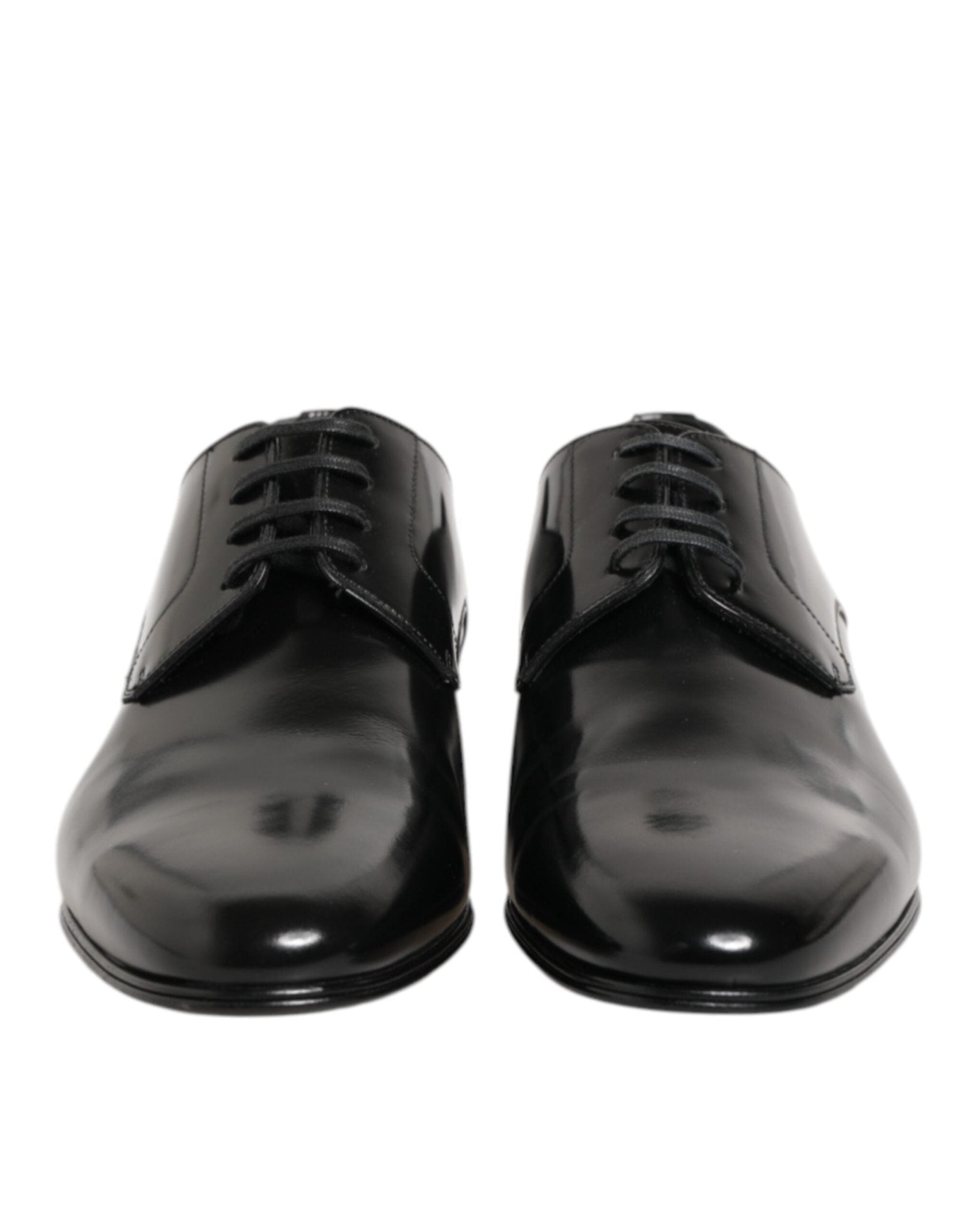 Dolce & Gabbana Black Calfskin Leather Derby Men Dress Shoes – EU 42 | US 9 par Dolce & Gabbana | Disponible sur Sandy Store ByNet