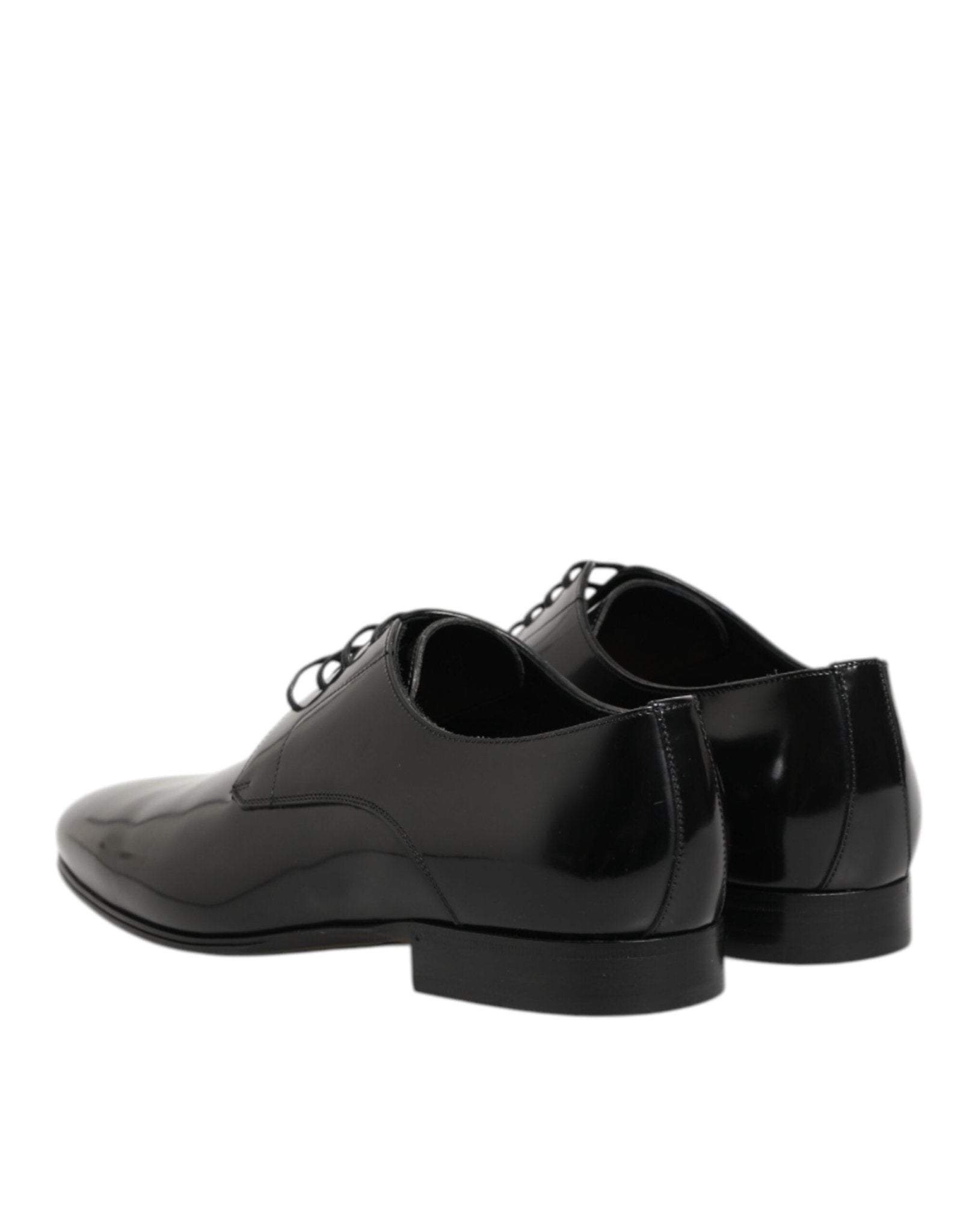 Dolce & Gabbana Black Calfskin Leather Derby Men Dress Shoes – EU 42 | US 9 par Dolce & Gabbana | Disponible sur Sandy Store ByNet