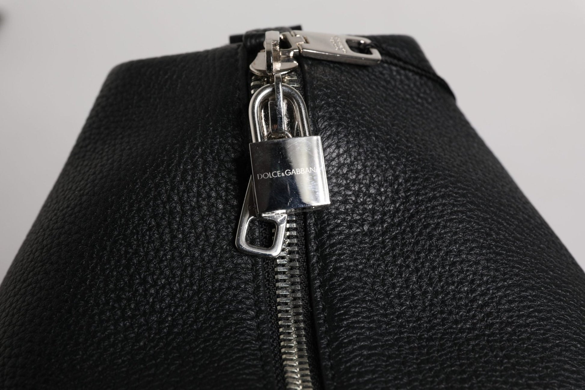 Dolce & Gabbana Black Calfskin Leather Hand Shoulder Duffle Bag - Sandy Store ByNet