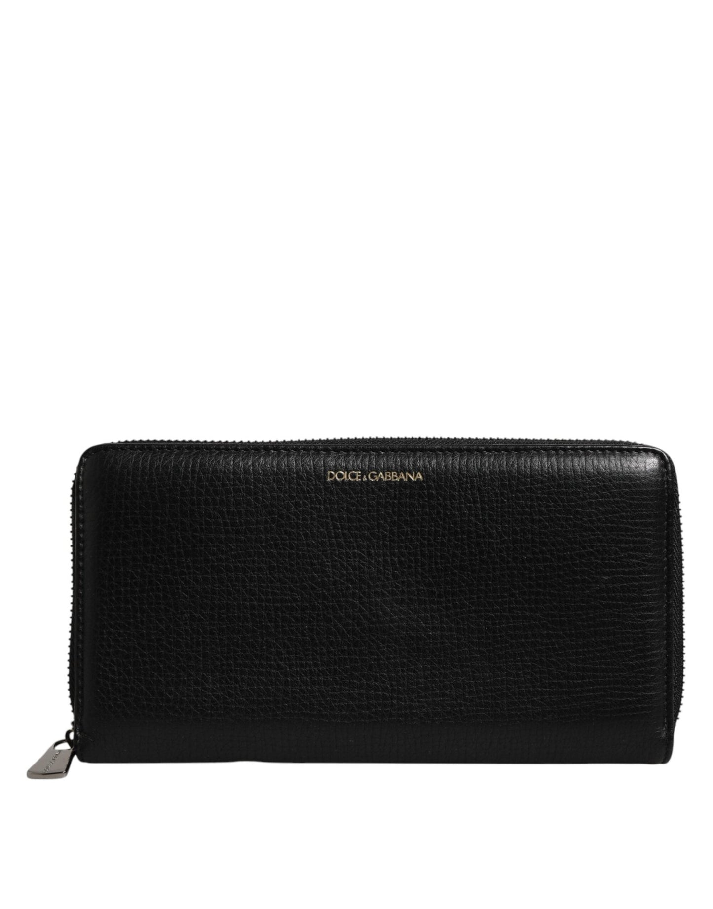 Dolce & Gabbana Black Calfskin Leather Logo Zip Around Continental Wallet – par Dolce & Gabbana | Disponible sur Sandy Store ByNet