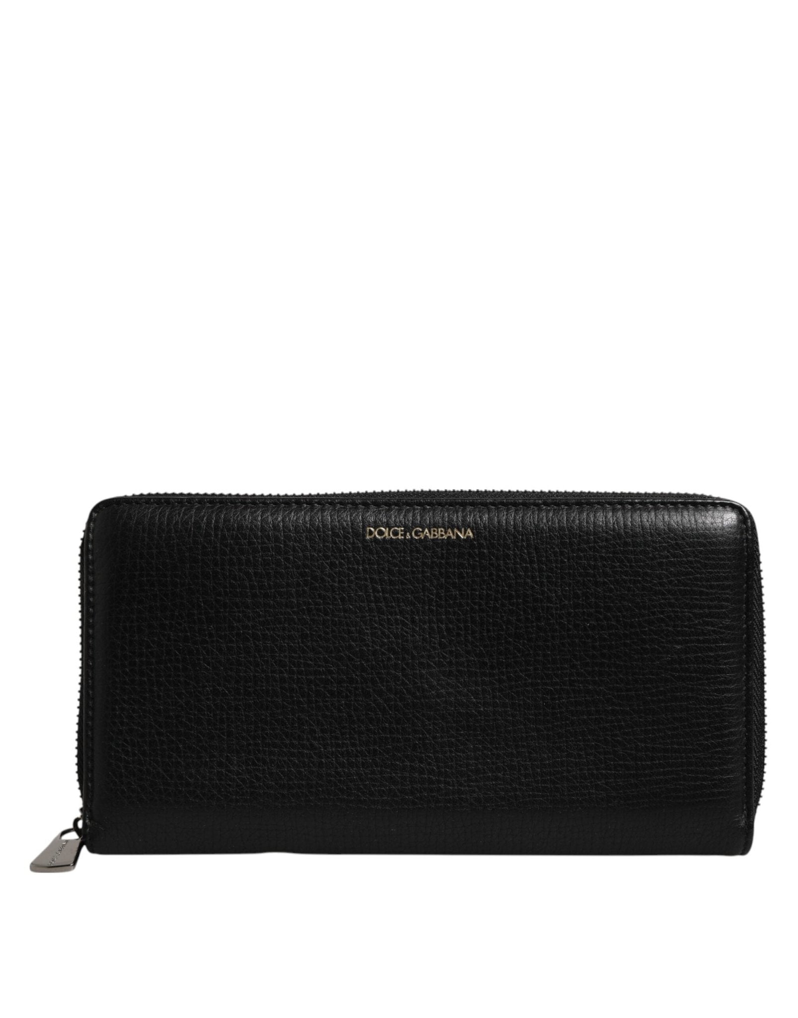 Dolce & Gabbana Black Calfskin Leather Logo Zip Around Continental Wallet – par Dolce & Gabbana | Disponible sur Sandy Store ByNet
