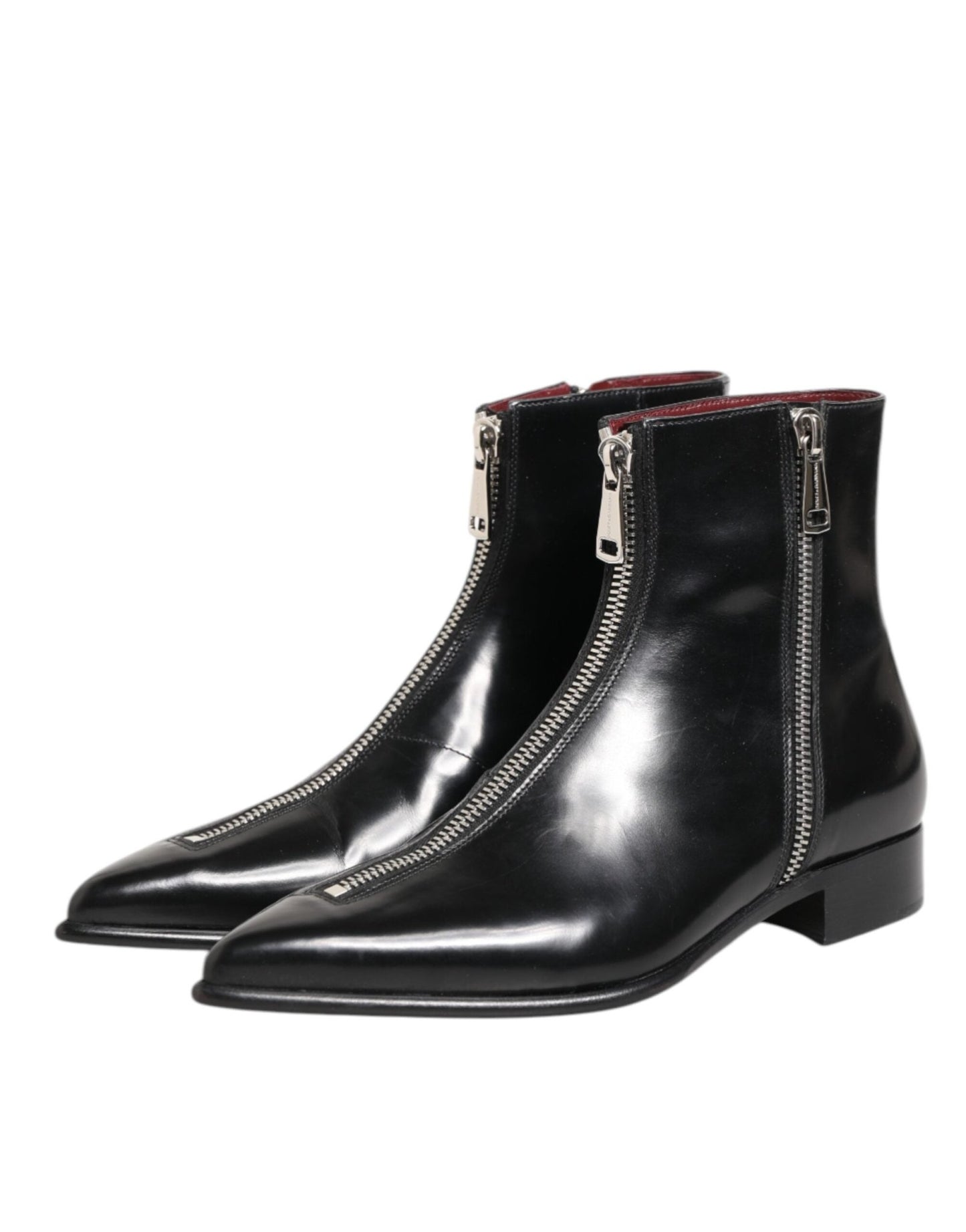 Dolce & Gabbana Black Calfskin Leather Men SHORT Boots Shoes – EU 41 | US 8 par Dolce & Gabbana | Disponible sur Sandy Store ByNet