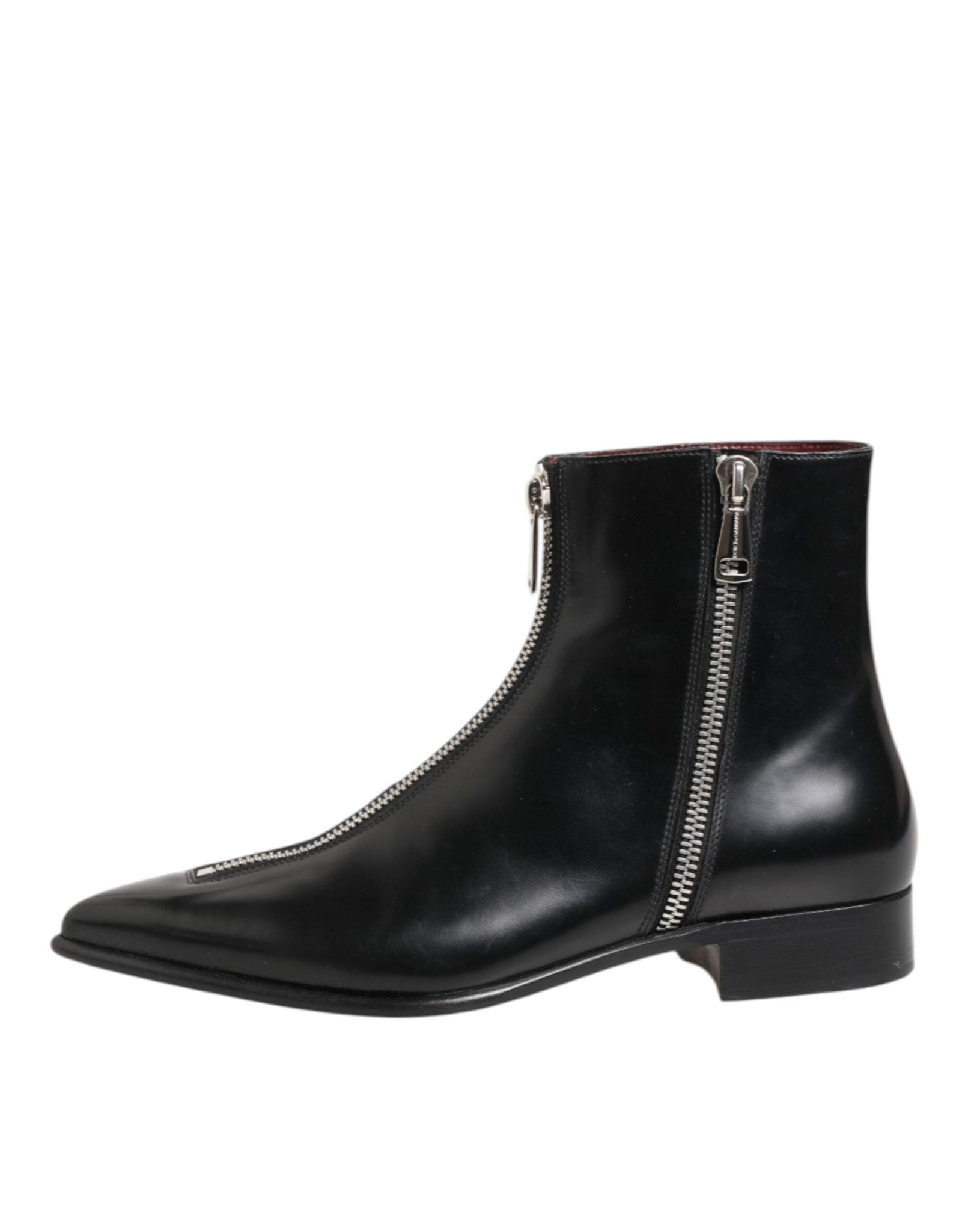 Dolce & Gabbana Black Calfskin Leather Men SHORT Boots Shoes – EU 41 | US 8 par Dolce & Gabbana | Disponible sur Sandy Store ByNet