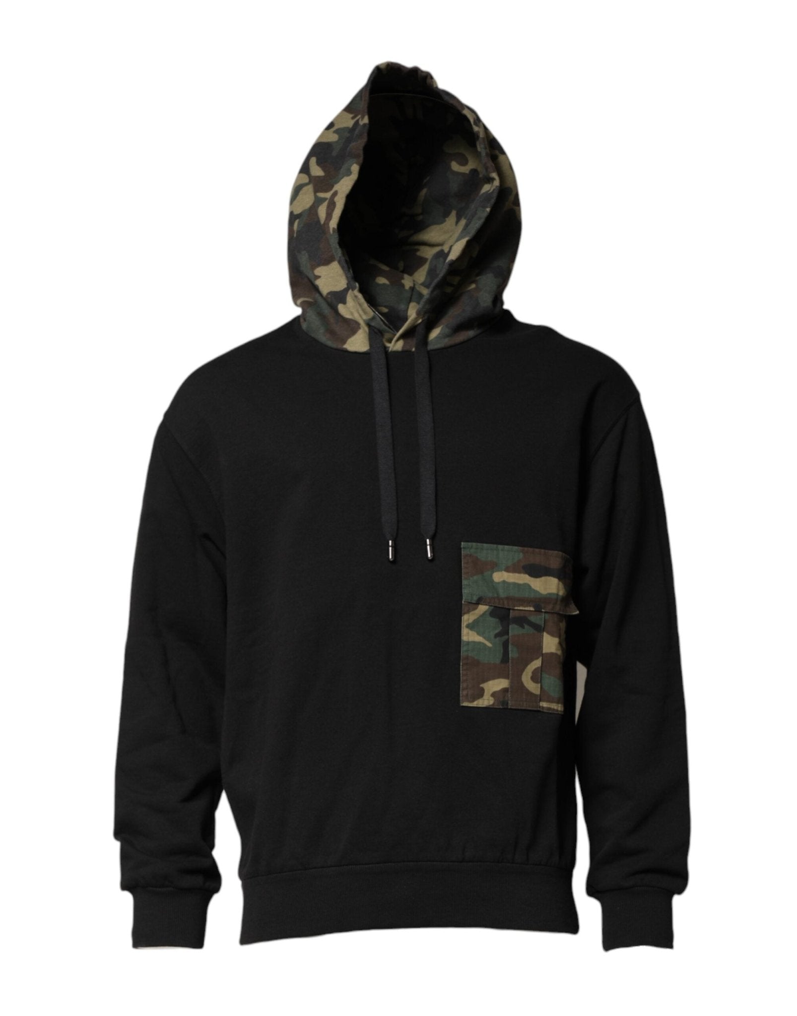 Dolce & Gabbana Black Camouflage Hooded Sweatshirt Sweater – IT46 | S par Dolce & Gabbana | Disponible sur Sandy Store ByNet