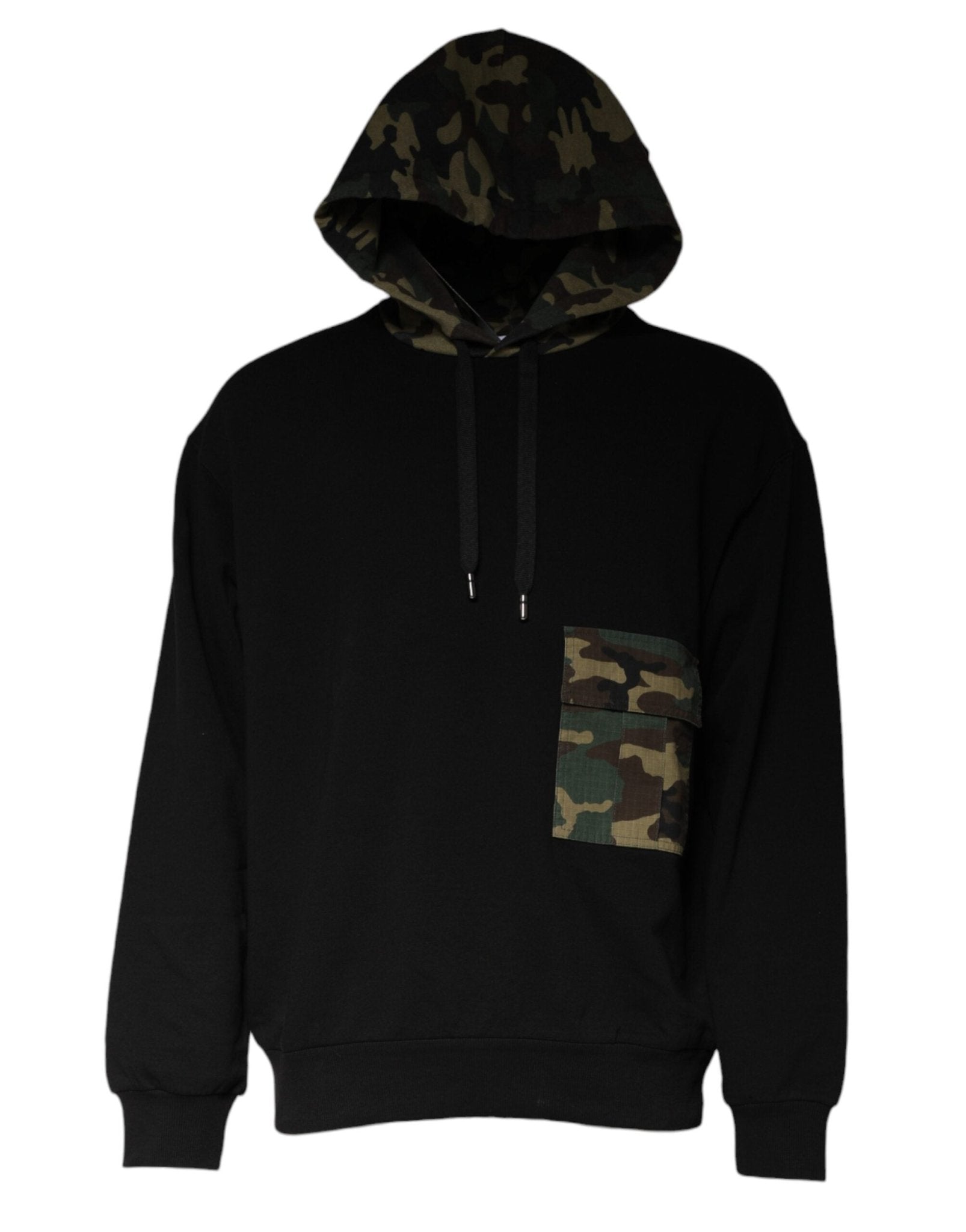 Dolce & Gabbana Black Camouflage Hooded Sweatshirt Sweater – IT50 | L par Dolce & Gabbana | Disponible sur Sandy Store ByNet