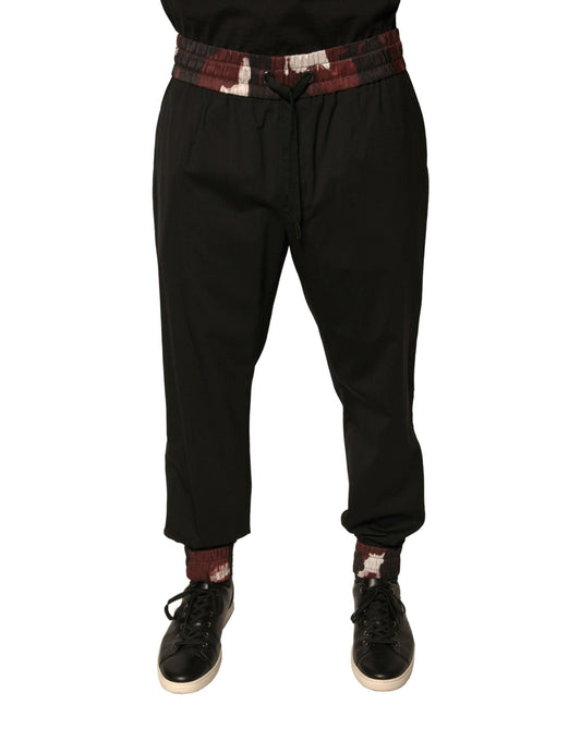 Dolce & Gabbana Black Camouflage Wool Jogger Sweatpants Pants – IT46 | S par Dolce & Gabbana | Disponible sur Sandy Store ByNet