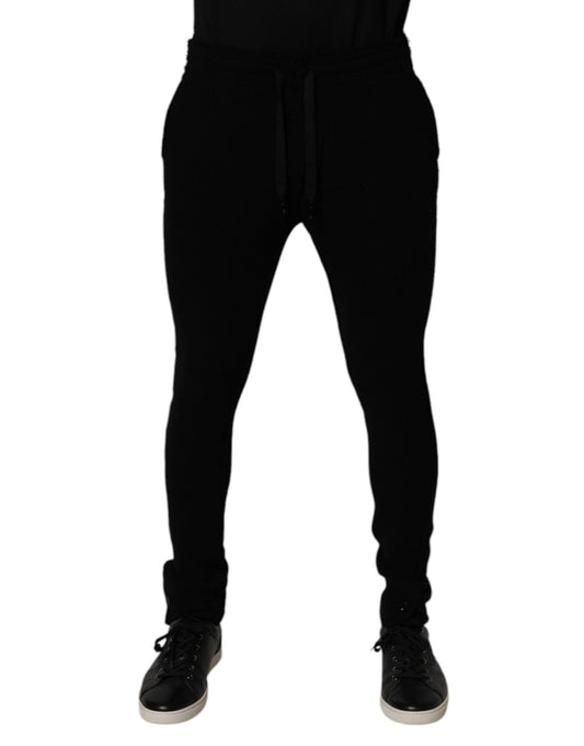 Dolce & Gabbana Black Cashmere Jogger Men Sweatpants Pants – IT48 | M par Dolce & Gabbana | Disponible sur Sandy Store ByNet
