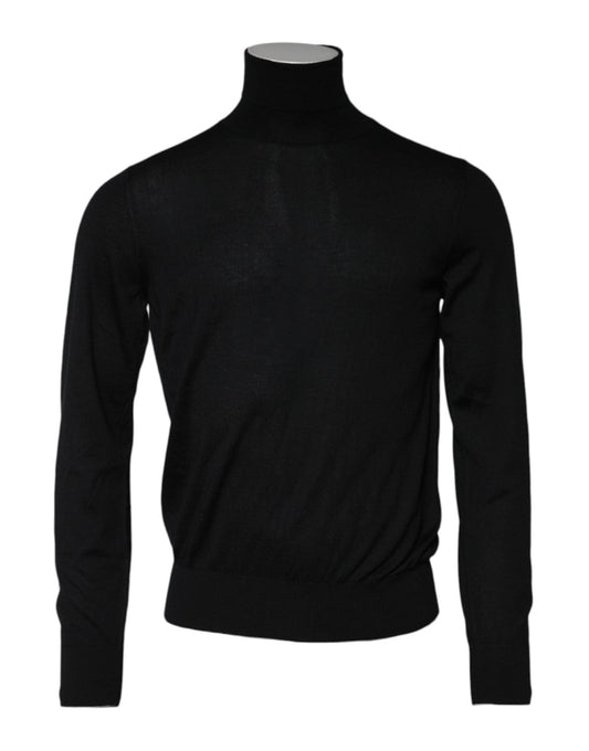 Dolce & Gabbana Black Cashmere Knitted Men Pullover Sweater – IT48 | M par Dolce & Gabbana | Disponible sur Sandy Store ByNet