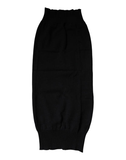 Dolce & Gabbana Black Cashmere Knitted Neck Warmer Foulard Scarf – par Dolce & Gabbana | Disponible sur Sandy Store ByNet
