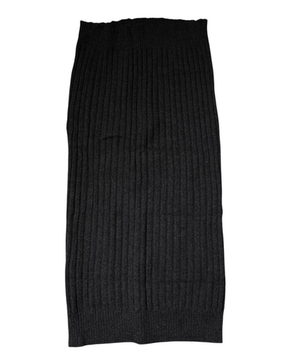 Dolce & Gabbana Black Cashmere Knitted Neck Warmer Foulard Scarf – par Dolce & Gabbana | Disponible sur Sandy Store ByNet