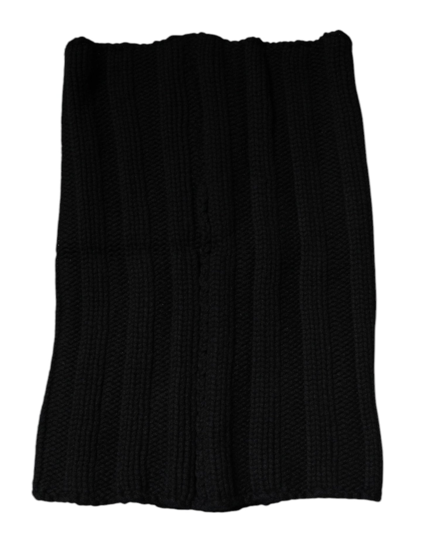 Dolce & Gabbana Black Cashmere Knitted Neck Warmer Foulard Scarf – par Dolce & Gabbana | Disponible sur Sandy Store ByNet