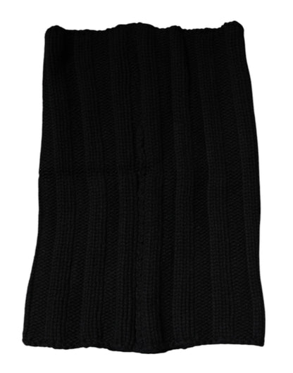 Dolce & Gabbana Black Cashmere Knitted Neck Warmer Foulard Scarf – par Dolce & Gabbana | Disponible sur Sandy Store ByNet