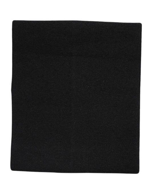 Dolce & Gabbana Black Cashmere Knitted Neck Warmer Foulard Scarf – par Dolce & Gabbana | Disponible sur Sandy Store ByNet
