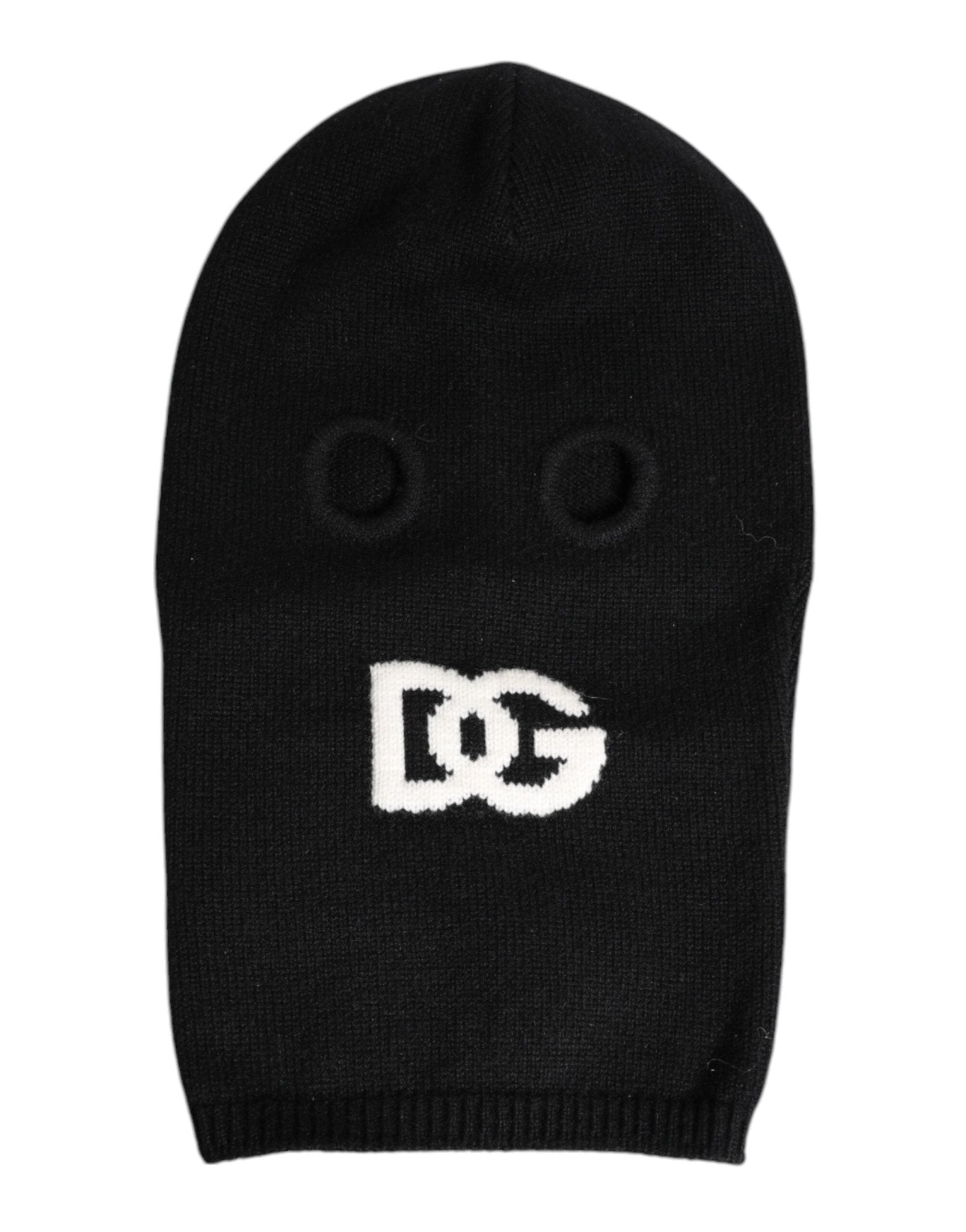 Dolce & Gabbana Black Cashmere Knitted Ski Mask Balaclava Hat – par Dolce & Gabbana | Disponible sur Sandy Store ByNet