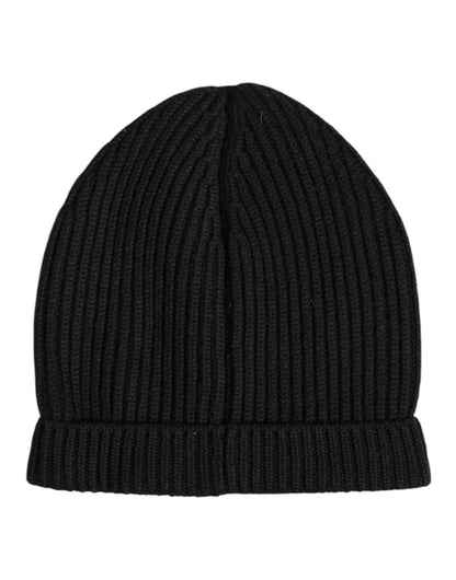 Dolce & Gabbana Black Cashmere Knitted Winter Beanie Hat – par Dolce & Gabbana | Disponible sur Sandy Store ByNet