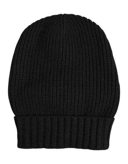 Dolce & Gabbana Black Cashmere Knitted Winter Beanie Hat – par Dolce & Gabbana | Disponible sur Sandy Store ByNet