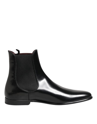 Dolce & Gabbana Black Chelsea Slip On Mid Calf Boots Shoes – EU44/US11 par Dolce & Gabbana | Disponible sur Sandy Store ByNet