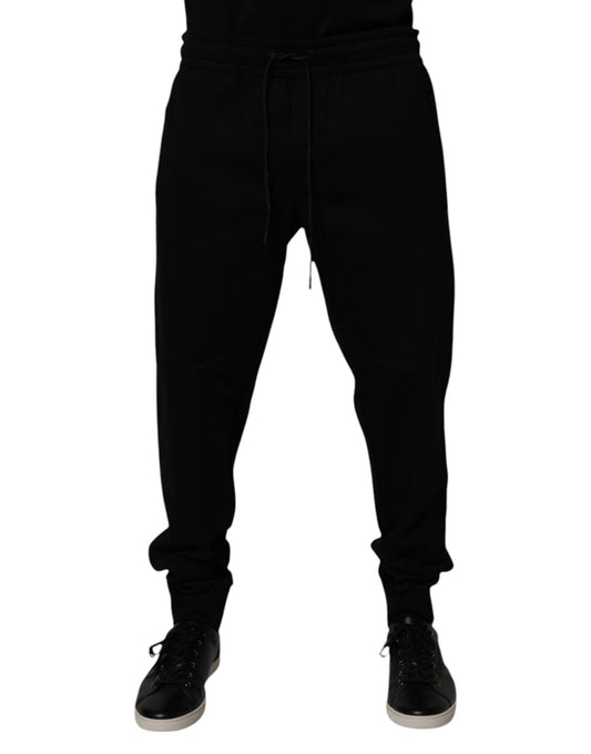 Dolce & Gabbana Black Cotton Blend Jogger Sweatpants Pants – IT52 | XL par Dolce & Gabbana | Disponible sur Sandy Store ByNet