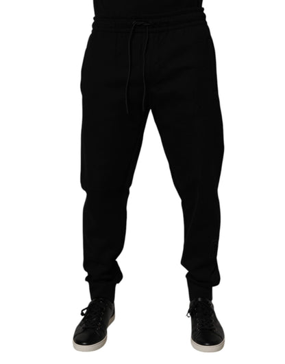 Dolce & Gabbana Black Cotton Blend Jogger Sweatpants Pants – IT50 | L par Dolce & Gabbana | Disponible sur Sandy Store ByNet