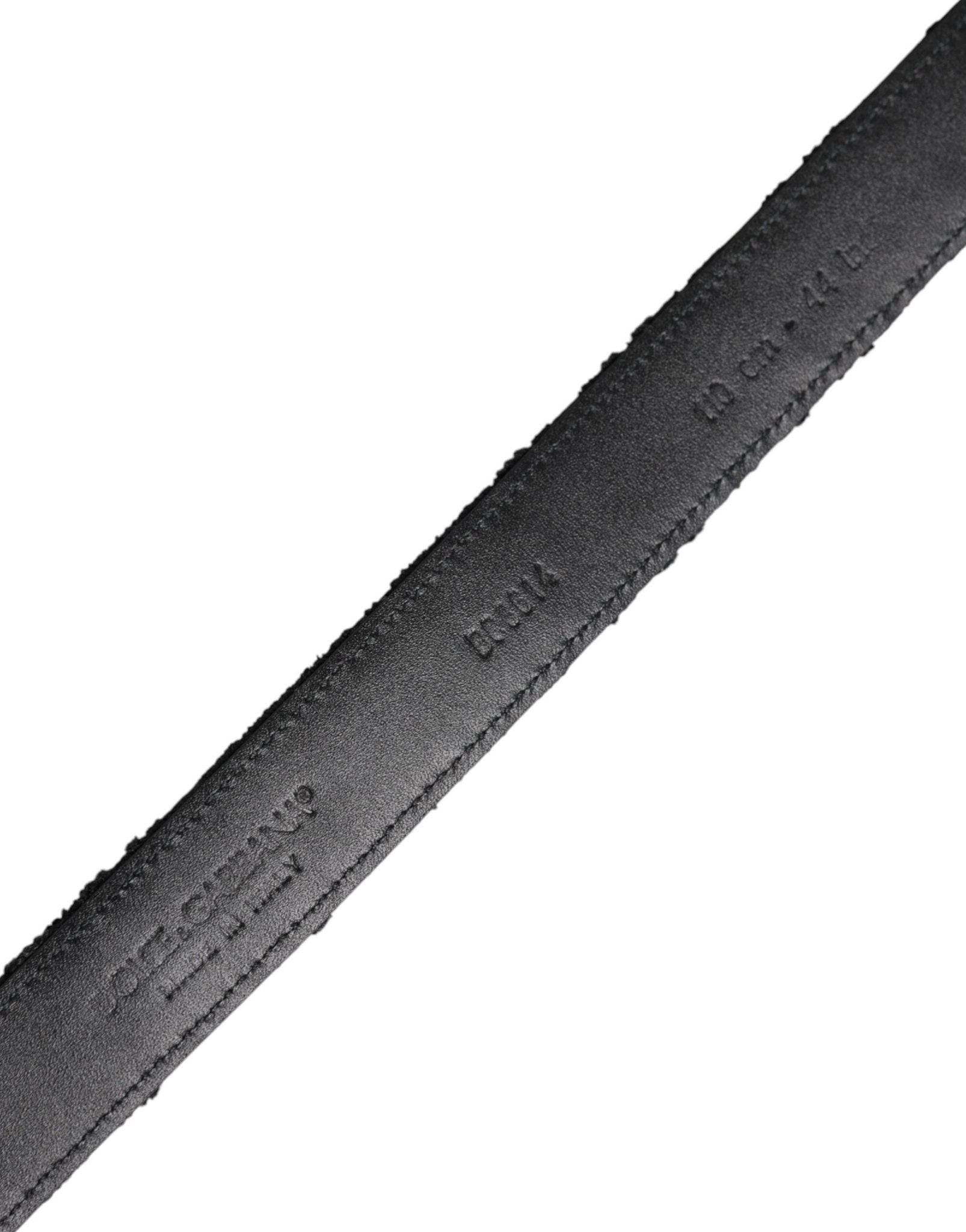 Dolce & Gabbana Black Cotton Blend Silver Metal Buckle Belt - Sandy Store ByNet