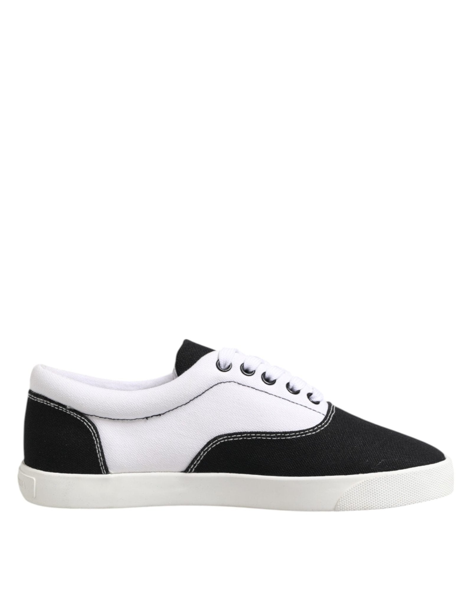 Dolce & Gabbana Black Cotton Canvas Lace Up Men Sneakers Shoes – EU39/US6 par Dolce & Gabbana | Disponible sur Sandy Store ByNet