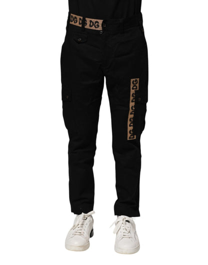 Dolce & Gabbana Black Cotton Cargo Casual Pants – IT44 | XS par Dolce & Gabbana | Disponible sur Sandy Store ByNet