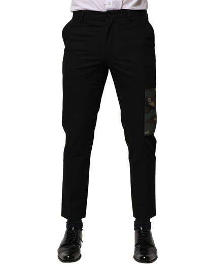 Dolce & Gabbana Black Cotton Cargo Dress Men Pants – IT46 | S par Dolce & Gabbana | Disponible sur Sandy Store ByNet