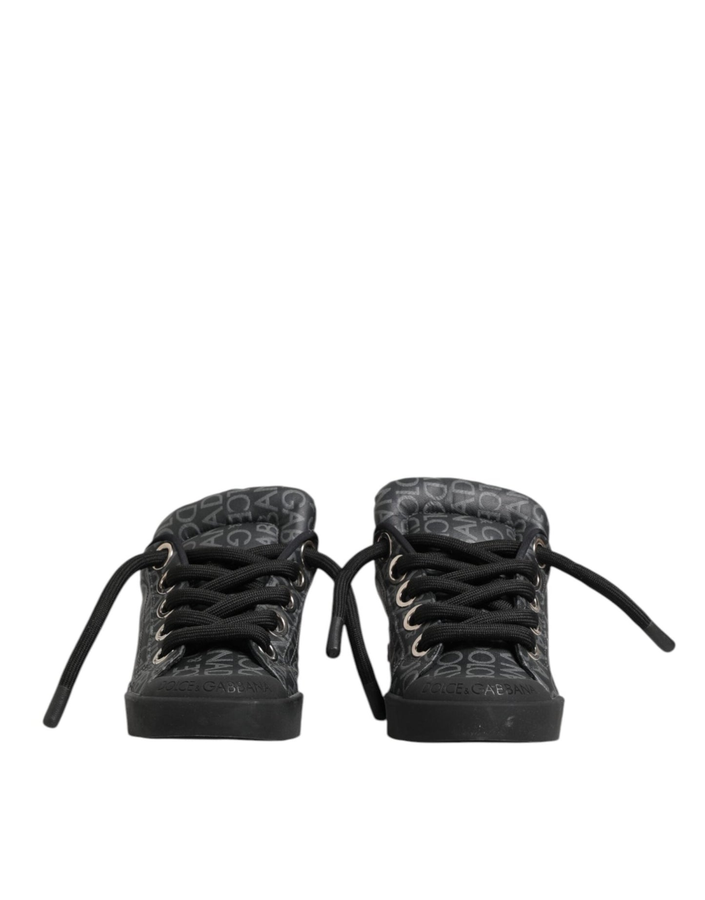 Dolce & Gabbana Black Cotton Denim Logo Low Top Sneakers Shoes – EU44/US11 par Dolce & Gabbana | Disponible sur Sandy Store ByNet