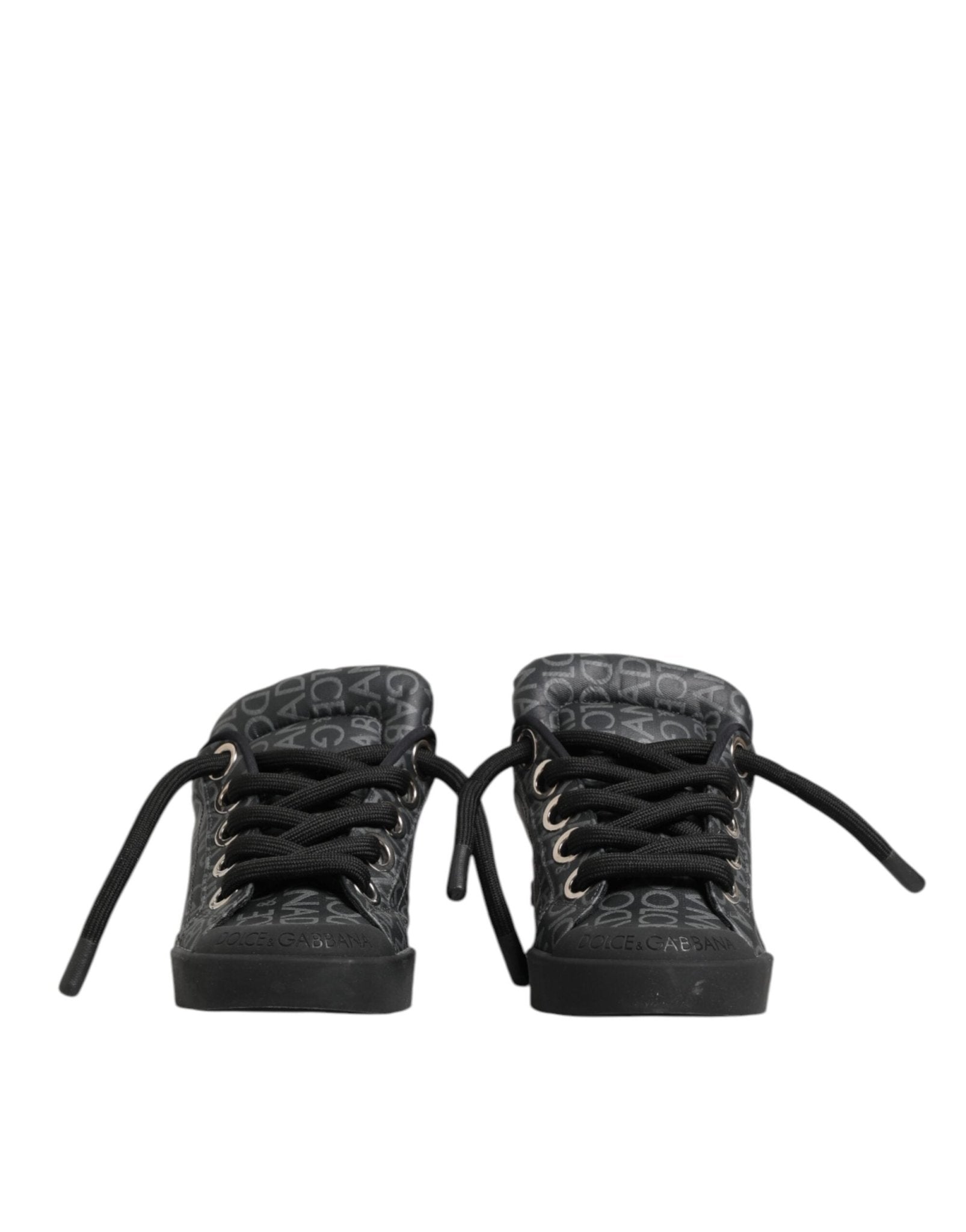 Dolce & Gabbana Black Cotton Denim Logo Low Top Sneakers Shoes – EU44/US11 par Dolce & Gabbana | Disponible sur Sandy Store ByNet