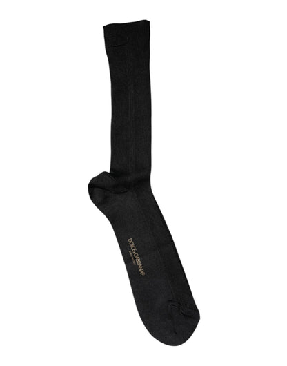 Dolce & Gabbana Black Cotton DG Logo Mid Calf Men Socks – M par Dolce & Gabbana | Disponible sur Sandy Store ByNet