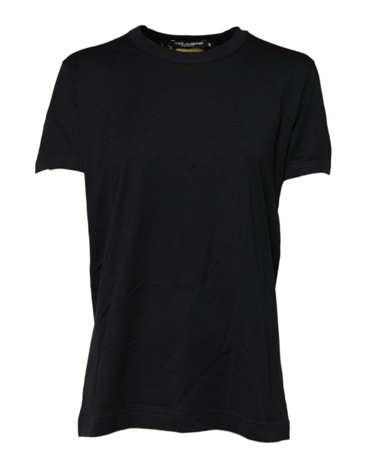 Dolce & Gabbana Black Cotton DG Print Short Sleeve Top T-shirt – IT40|S par Dolce & Gabbana | Disponible sur Sandy Store ByNet