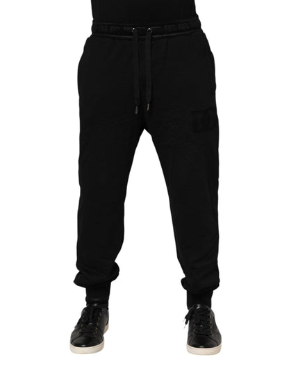 Dolce & Gabbana Black Cotton Drawstring Jogger Pants – IT46 | S par Dolce & Gabbana | Disponible sur Sandy Store ByNet