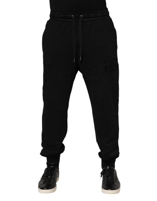 Dolce & Gabbana Black Cotton Drawstring Jogger Pants – IT46 | S par Dolce & Gabbana | Disponible sur Sandy Store ByNet