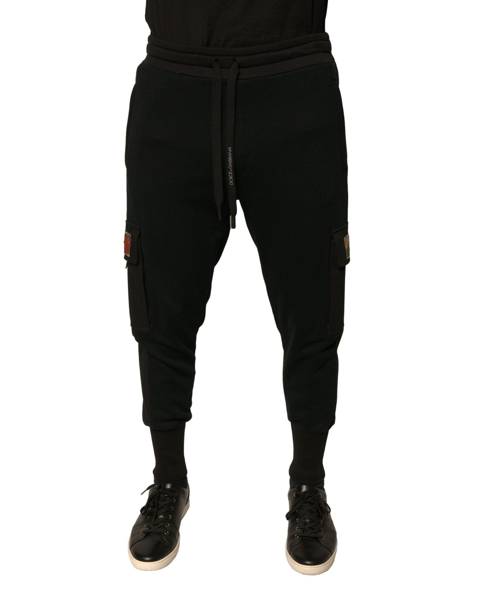Dolce & Gabbana Black Cotton Jogger Cargo Sweatpants Pants – IT50 | L par Dolce & Gabbana | Disponible sur Sandy Store ByNet
