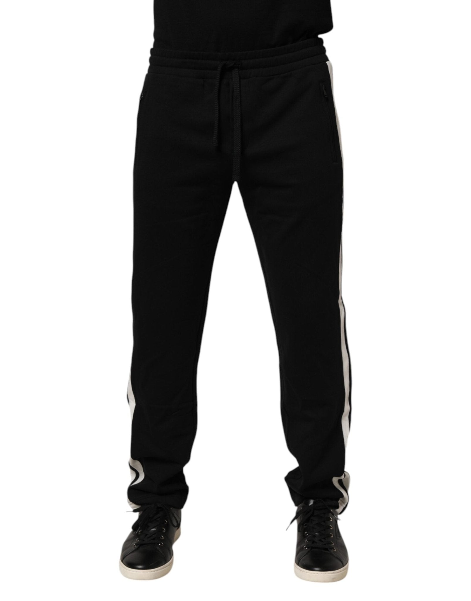 Dolce & Gabbana Black Cotton Jogger Sweatpants Trouser Pants – IT44 | XS par Dolce & Gabbana | Disponible sur Sandy Store ByNet