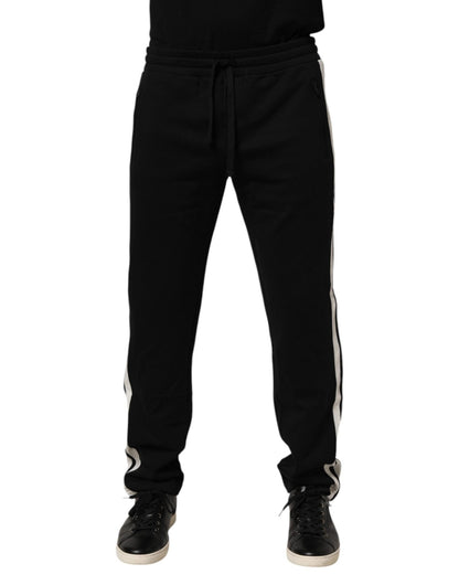 Dolce & Gabbana Black Cotton Jogger Sweatpants Trouser Pants – IT44 | XS par Dolce & Gabbana | Disponible sur Sandy Store ByNet