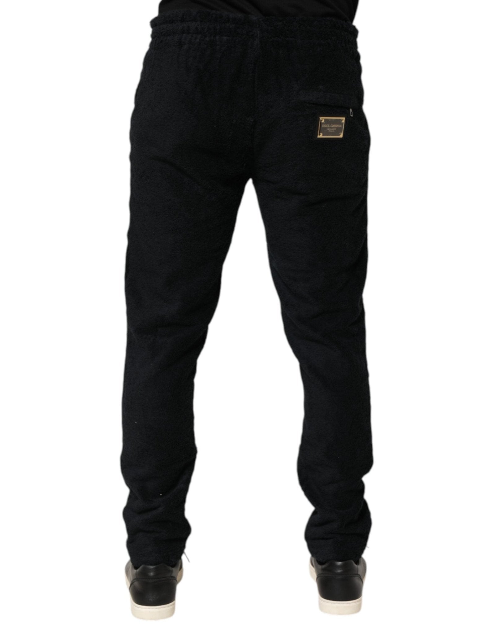 Dolce & Gabbana Black Cotton Logo Men Jogger Sweatpants Pants – IT46 | S par Dolce & Gabbana | Disponible sur Sandy Store ByNet