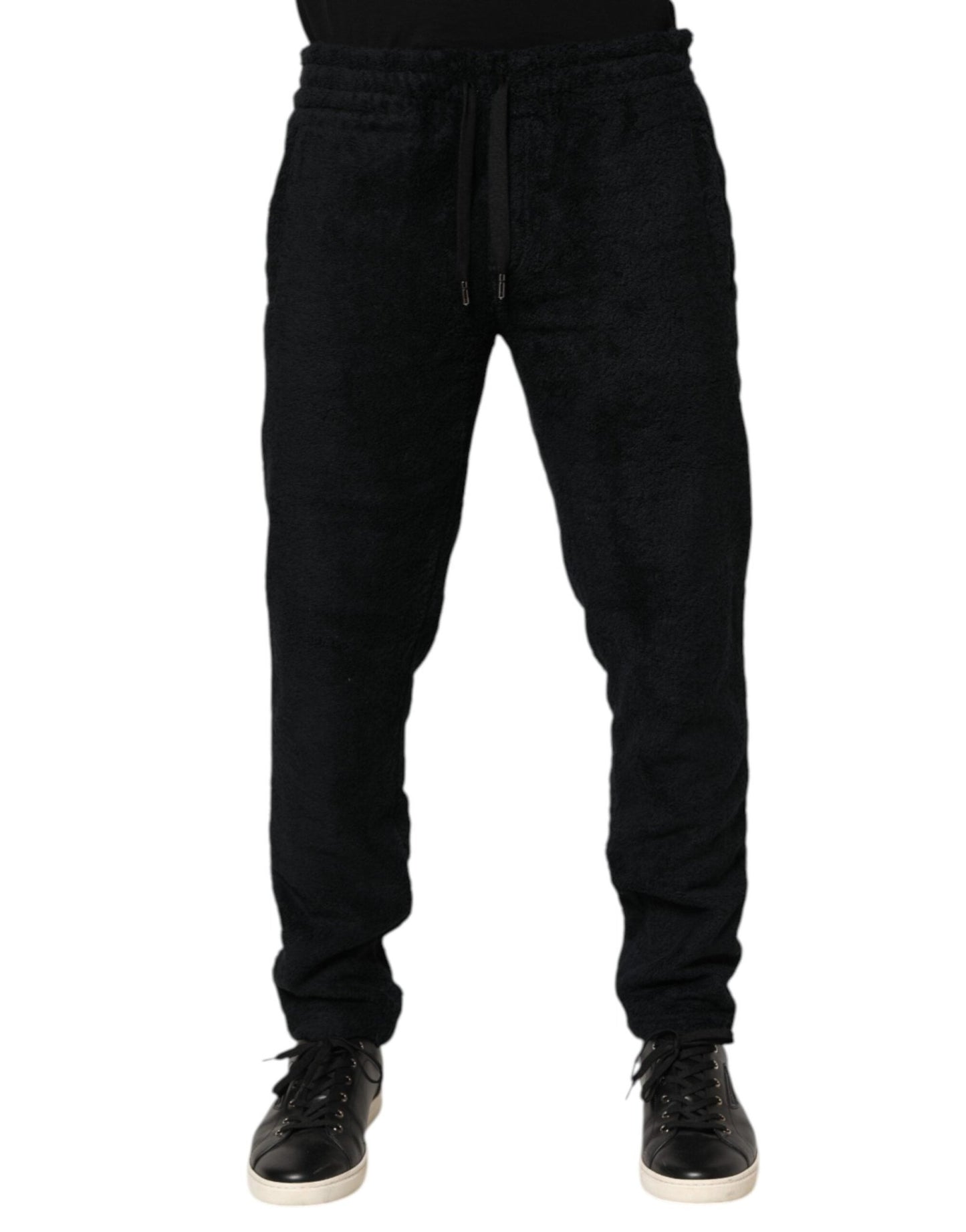 Dolce & Gabbana Black Cotton Logo Men Jogger Sweatpants Pants – IT46 | S par Dolce & Gabbana | Disponible sur Sandy Store ByNet